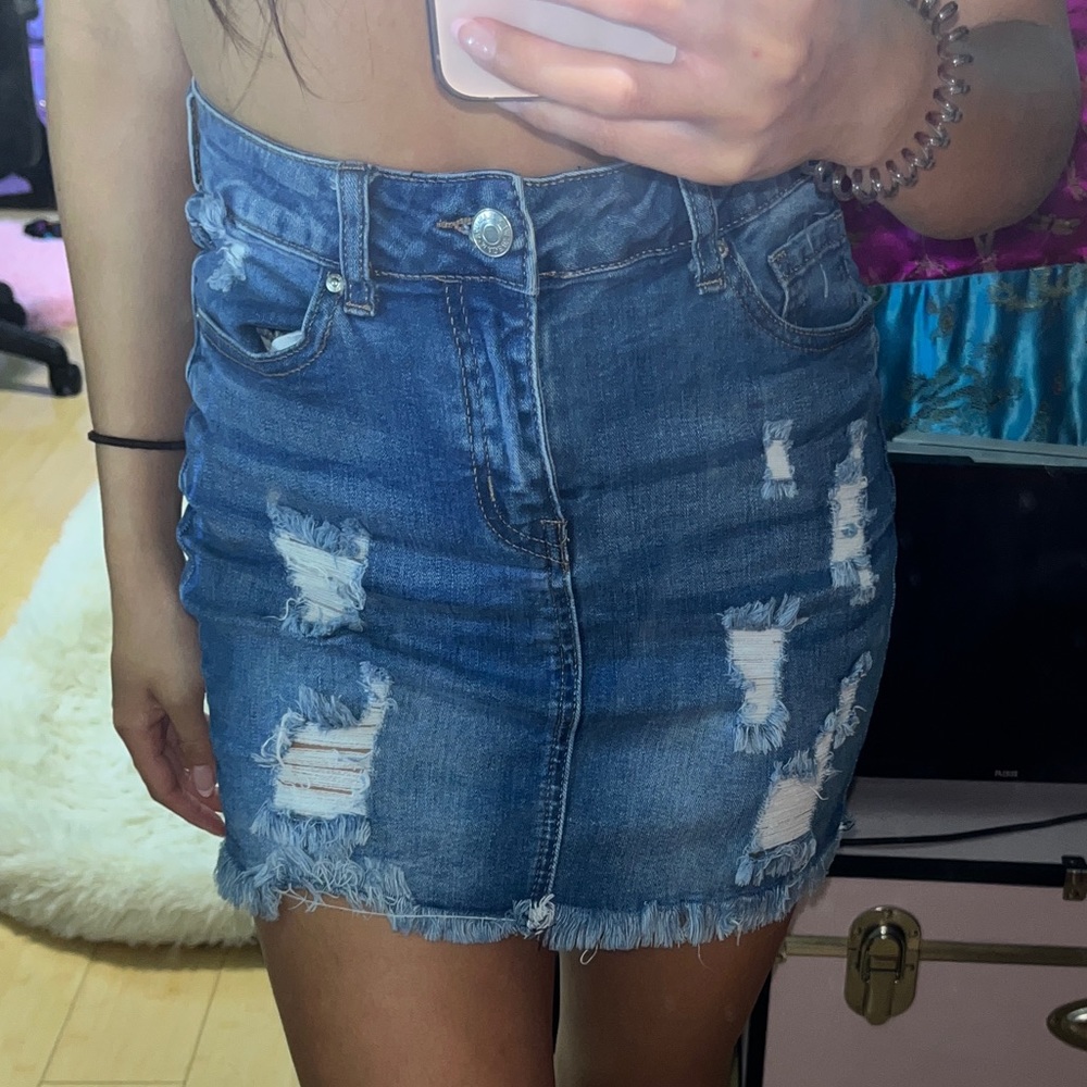 Jean Mini Skirt